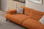 Atelier Del Sofa Bonjo Walnut - Sofá de 3 plazas Rojo azulejo